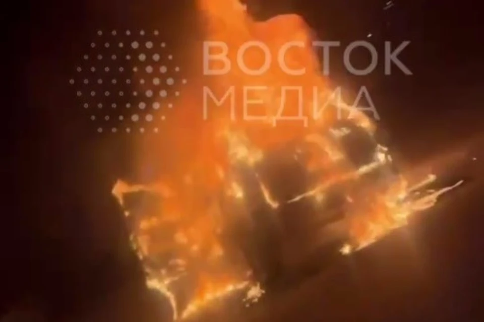 Кадры с места ЧП.