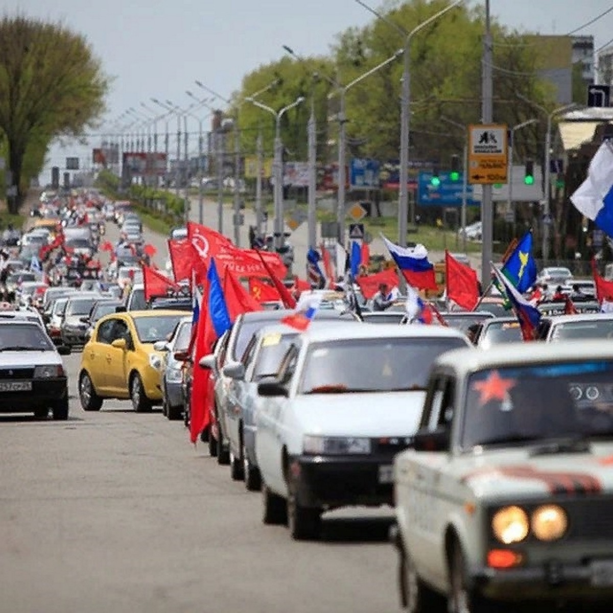 Автопробег 9 мая 2024 в Ставрополе - когда, время и место сбора, маршрут,  как присоединиться к Маршу Победы - KP.RU