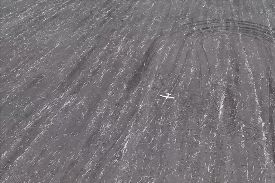 Разведывательно-ударный дрон ВСУ сбили в ЛНР. Фото - скрин из видео Росгвардии