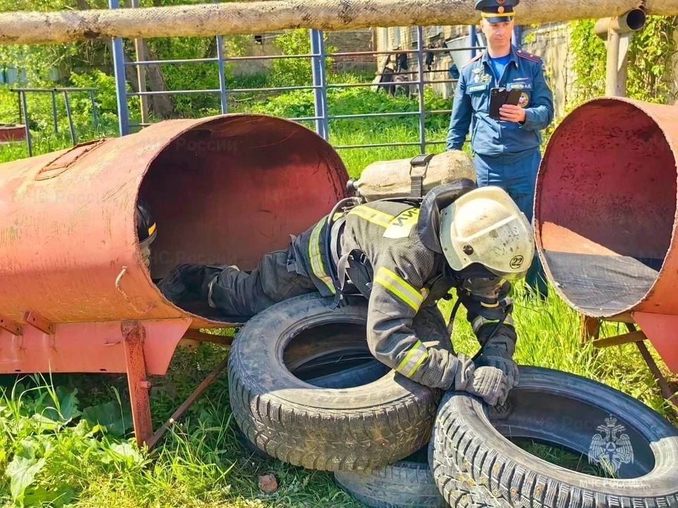 В Саратове выбрали лучшую команду газодымозащитной службы региона (фото: ГУ МЧС)