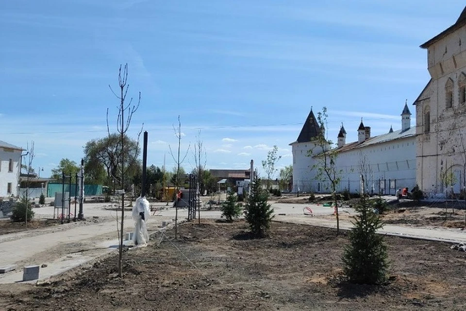 В Ростове доделывают сквер Василько. ФОТО: страница Сергея Тихомирова ВКонтакте