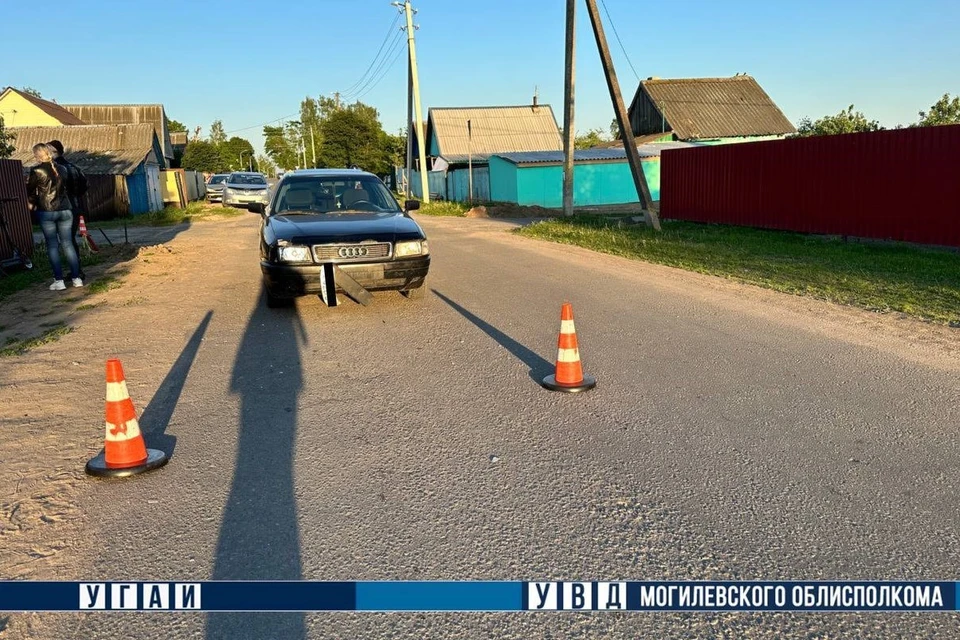 В Горках мальчик выехал на проезжую часть на электросамокате и попал под машину. Фото: УГАИ УВД Могилевского облимсполкома