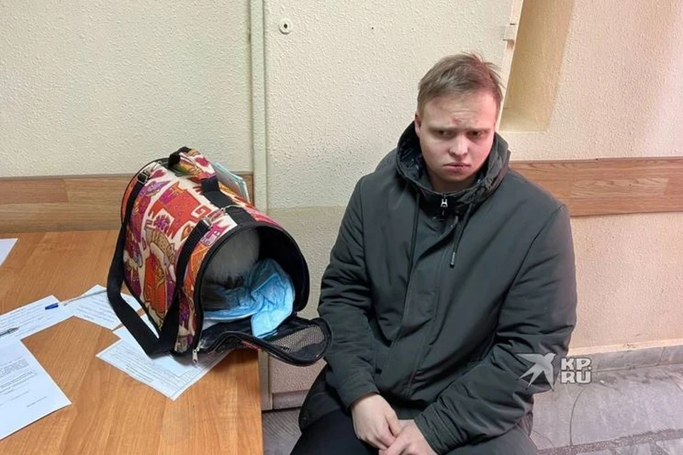 До этого Дмитрий пытался уехать в Москву, однако его задержали и доставили с суд с котом