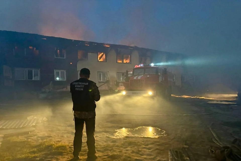 Четыре человека пострадали, когда покидали горящий дом Фото: СУ СК России по РС(Я)