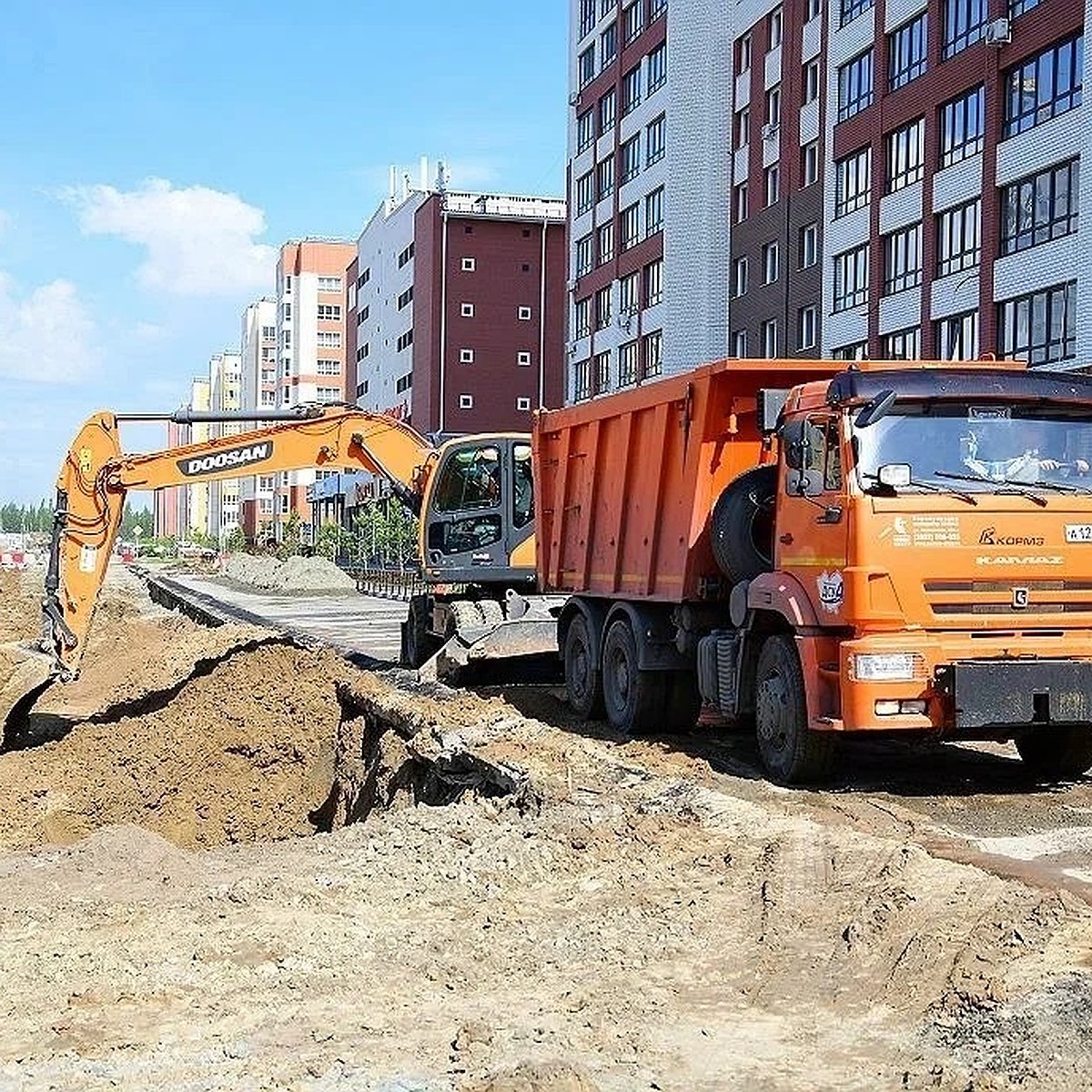 В Барнауле продолжается строительство дороги по улице Сергея Семенова -  KP.RU