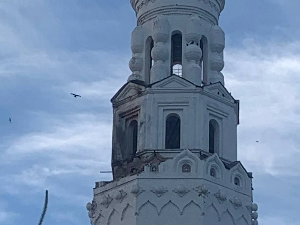 Гладков: Храм поврежден после атаки белгородского поселка тремя беспилотниками. Фото: Telegram-канал Вячеслава Гладкова
