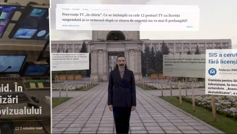 Виктории Фуртунэ:заткнув рот журналистам, власть крадет у людей истину, лишая их возможности выбрать лучшую жизнь. Фото:скриншот видео