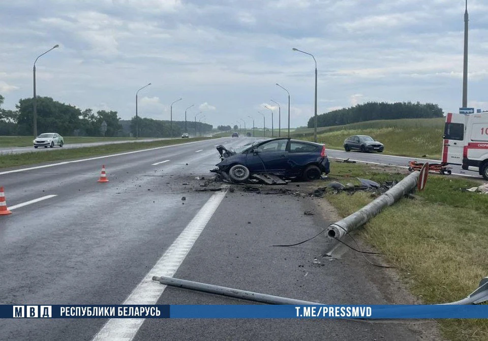 ДТП в Смолевичском районе. Фото: МВД Беларуси