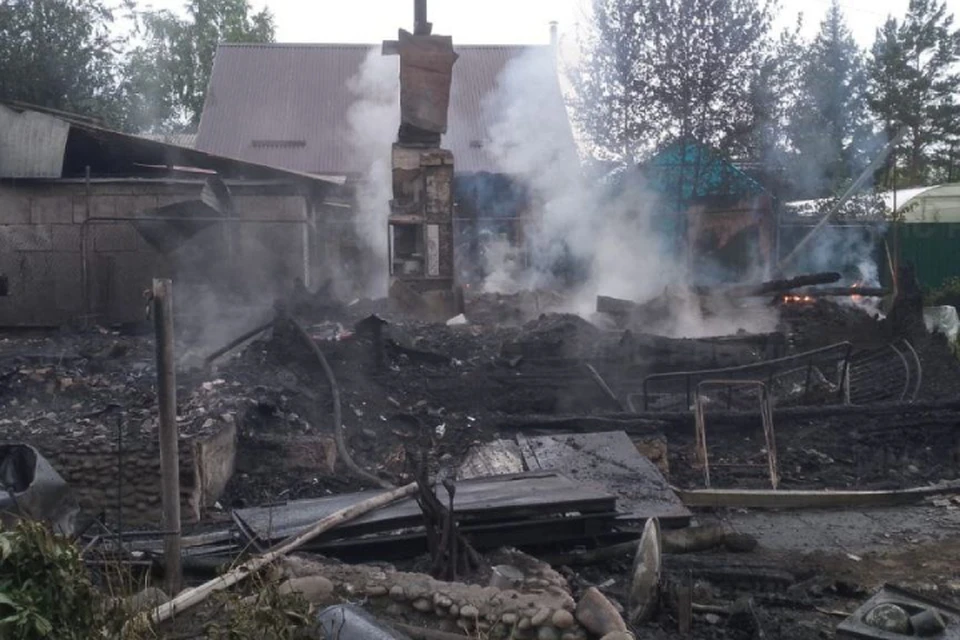 Пенсионерка погибла на пожаре в садоводстве Иркутска.
