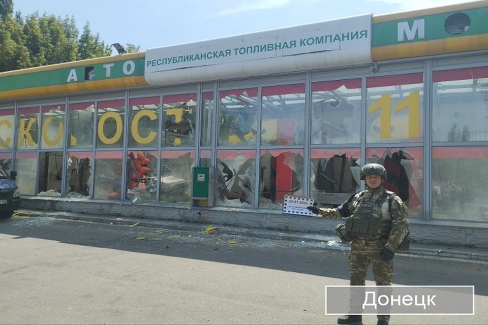 Последствия обстрелов ВСУ в ДНР. Фото: ТГ/Пушилин