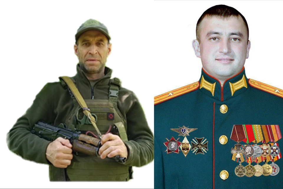Старший лейтенант Владимир Зернов и майор Загир Валеев
