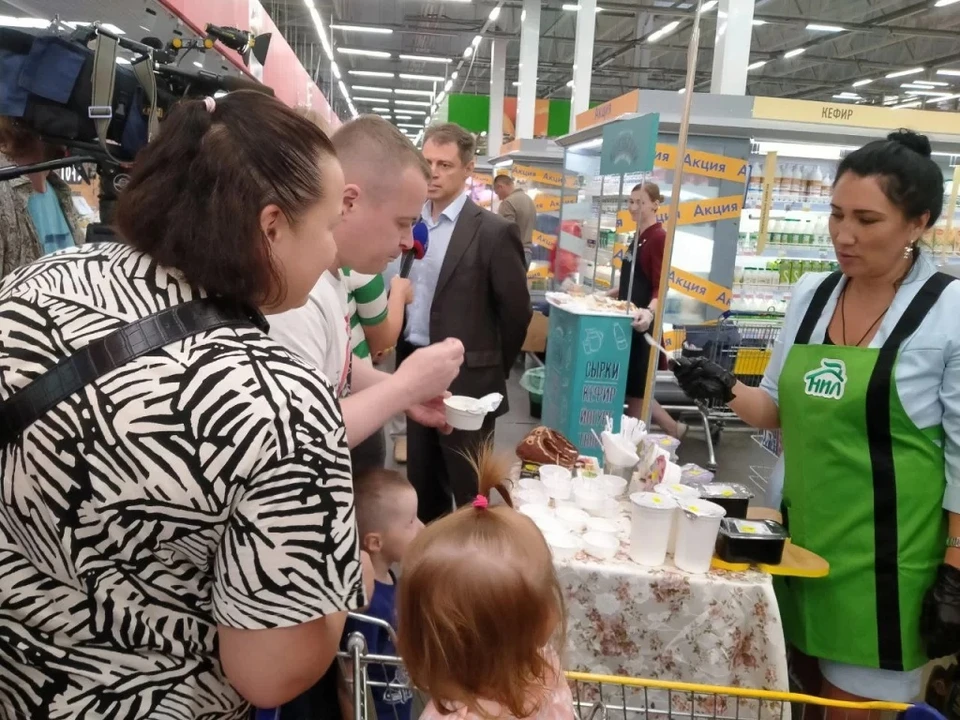 В думиничских магазинах доля молочных товаров калужского производства возросла до 73%