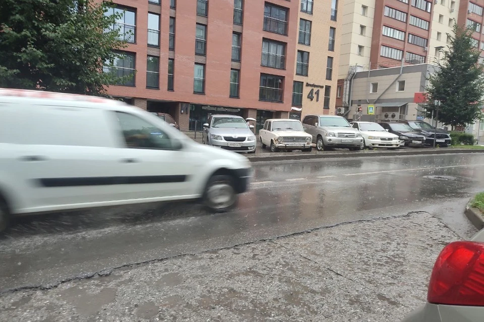 Дождь накрыл Новосибирск утром 25 июля