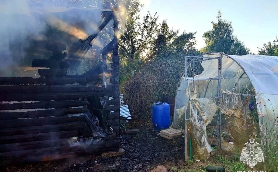 68-летний мужчина получил ожоги на пожаре в дачном доме в Барскуках под Тулой