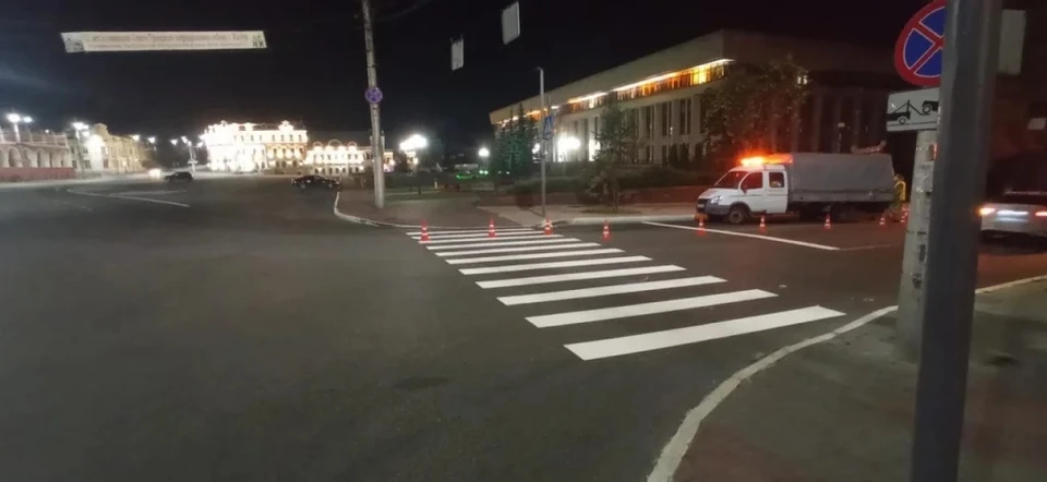 В Калуге водители жалуются на отсутствие разметки