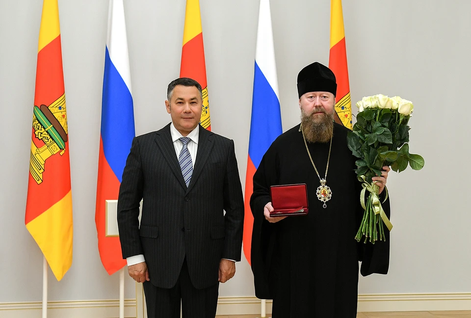 На церемонии награждения.