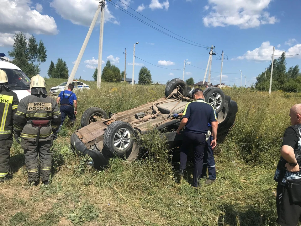 В Ленинском районе пьяный водитель автомобиля Chery перевернулся в кювет