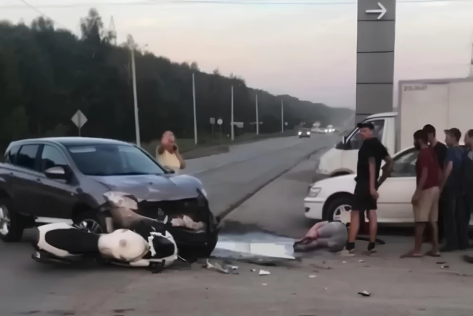 У Толмачево велосипедиста сбила иномарка. Фото: АСТ-54