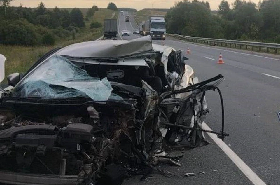 Женщина погибла в аварии на трассе в Калужской области