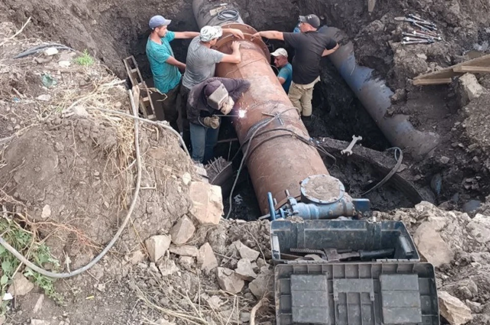 С начала года заменено более 19 километров водопроводных и порядка 3 километров канализационных сетей. Фото: Минстрой ДНР