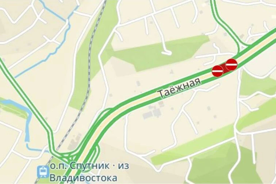 Дорогу перекроют в районе поворота на Сангород в 14.00. Фото: предоставлено Минтрансом Приморья.