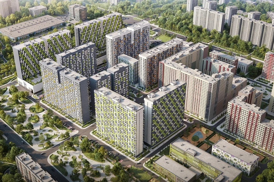 В Москве в ЖК «Летний сад» появятся школа и детский сад. Рендер: пресс-служба Группы «Эталон».