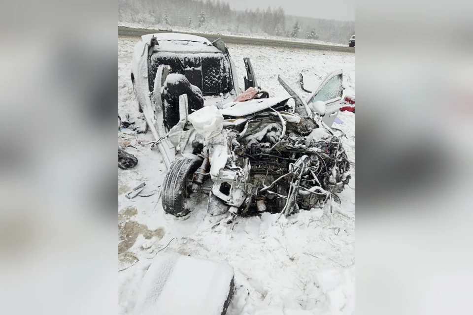 Авария случилась на трассе «Кострома - Шарья - Киров - Пермь». Фото: ГИБДД Кировской области