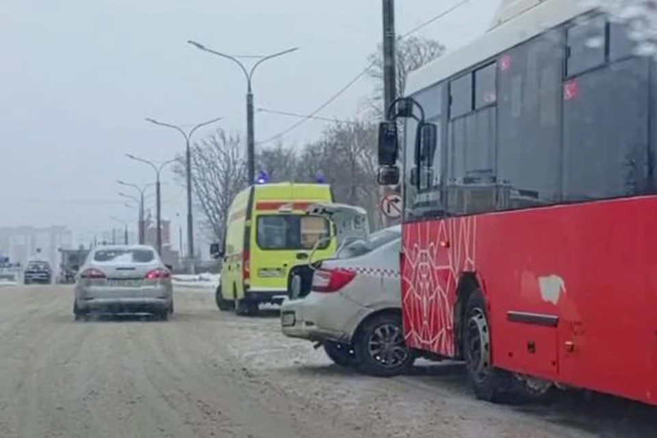 Скрин видео очевидца ДТП