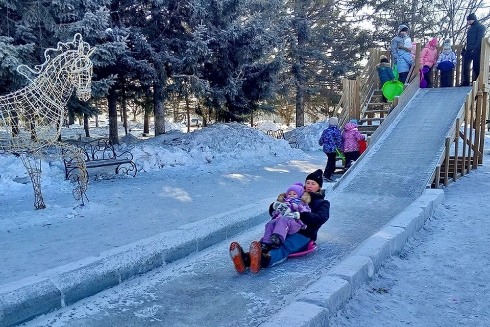 Скатиться с горки можно бесплатно