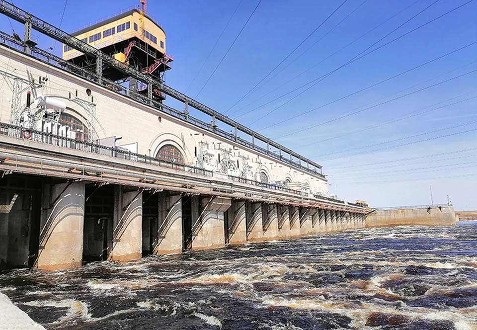 Пожар произошел на Нижегородской ГЭС 9 января. ФОТО: Нижегородская ГЭС.