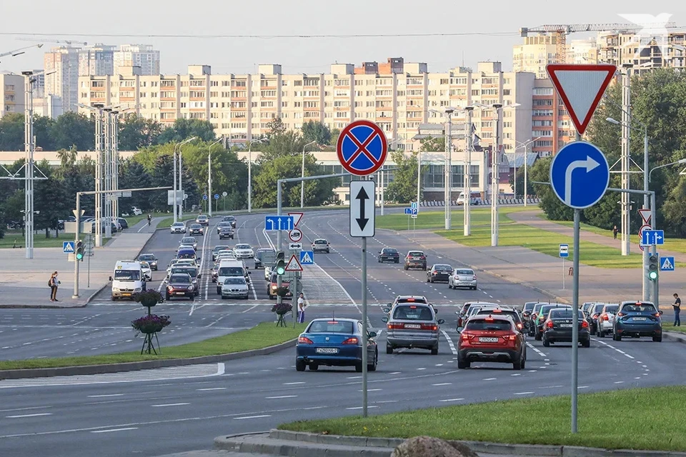 ГАИ сказало про разметку синего цвета в Минске. Снимок носит иллюстративный характер.