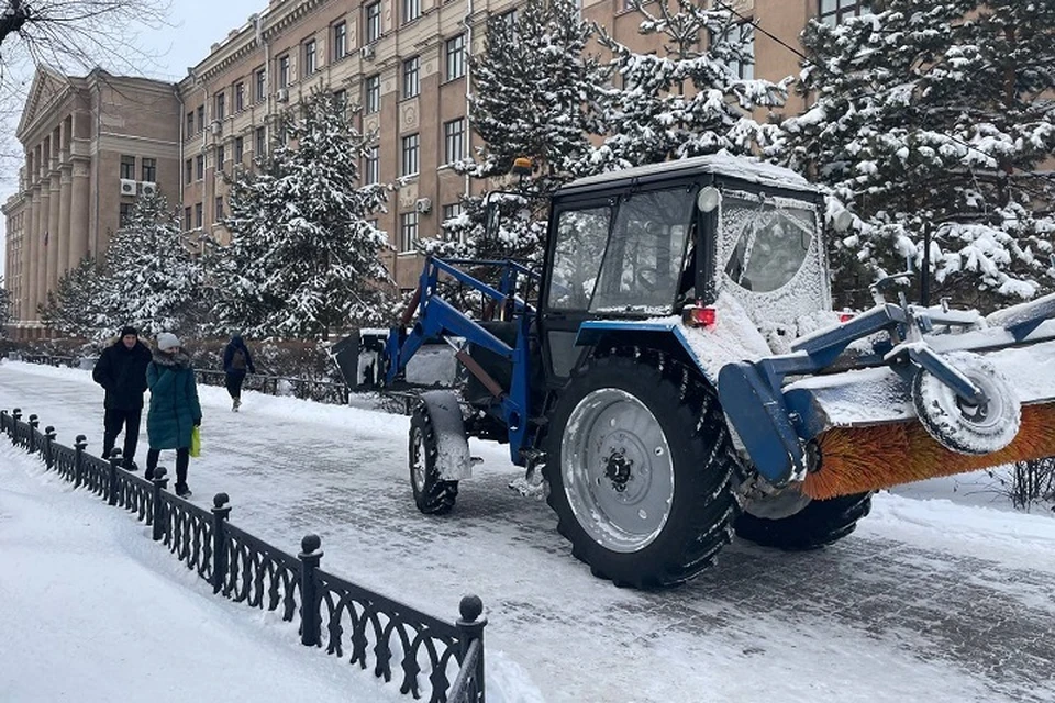 Снег и ветер атакуют Хабаровский край 29 января