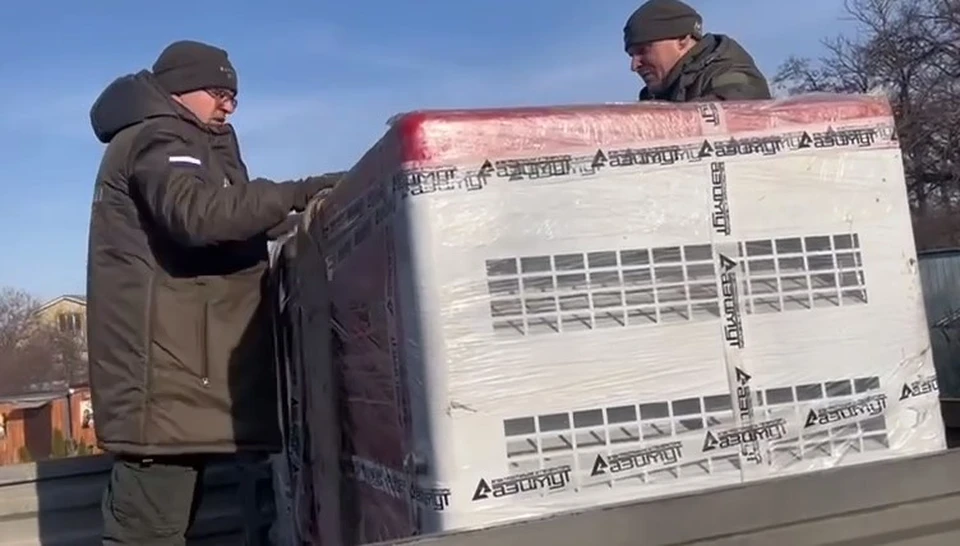 В богадельне Алчевска возобновилась подача тепла. ФОТО: скриншот с видео ОНФ