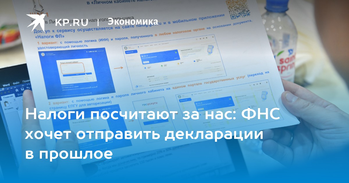 Налоги посчитают за нас: ФНС хочет отправить декларации в прошлое