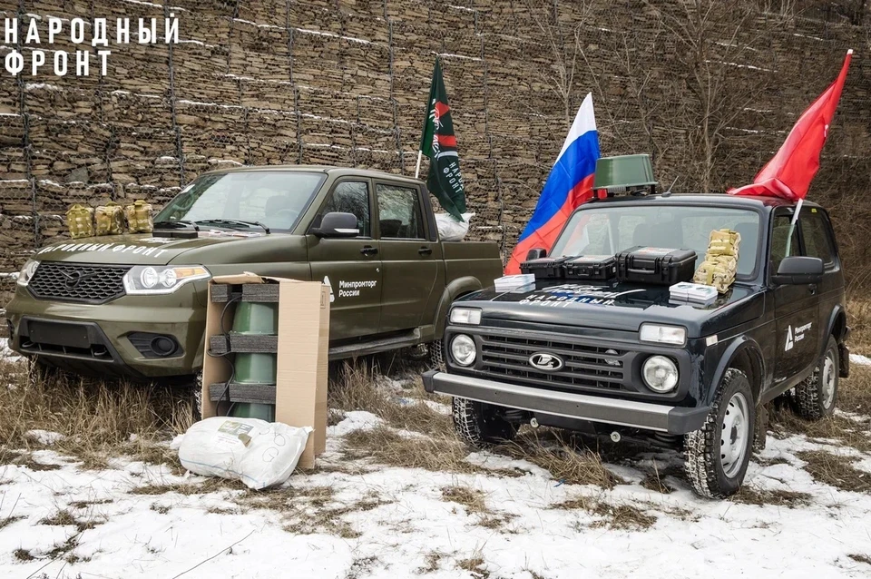 Машины оснащены средствами радиоэлектронной борьбы, разведывательными дронами и индивидуальными аптечками. Фото: Народный фронт