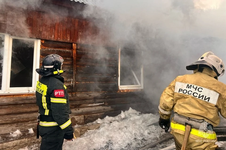 В ЕАО при пожаре погибли двое пожилых людей Фото: МЧС ЕАО