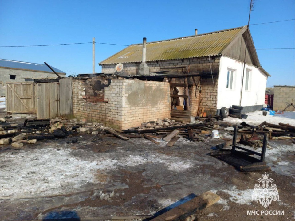 В пожаре погиб мужчина.