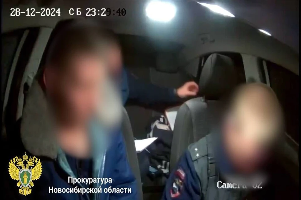 Пьяного водителя из Новосибирской области осудят за попытку дачи взятки. ФОТО: кадр из видео прокуратуры Новосибирской области