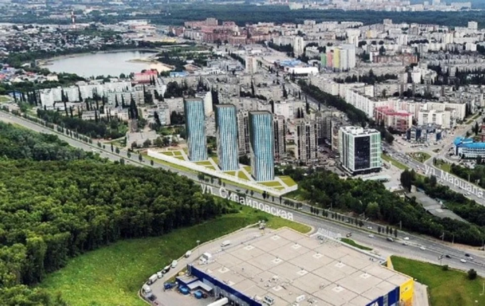 В Уфе отменили строительство трех высоток на въезде в Сипайлово