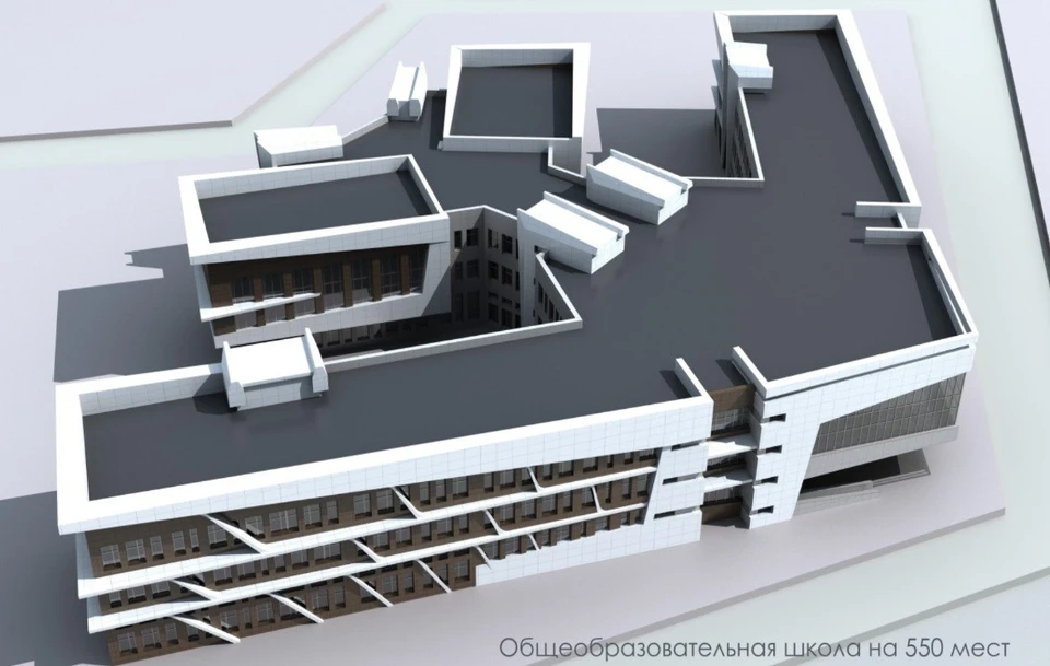 Проект здания Фото: пресс-служба министерства строительства Омской области