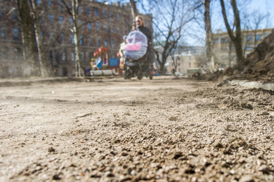 Петербуржцы пожаловались на пыльную уборку улиц. В Комитете по благоустройству заявили, что такого быть не должно.