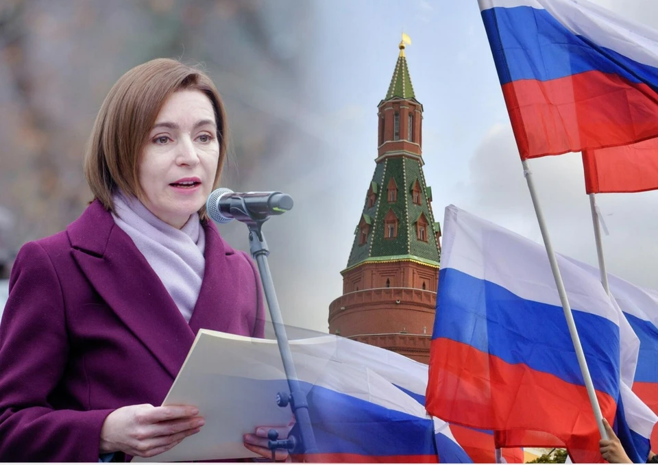 Картонная ненависть Санду к России - наивна и смешна. Фото: коллаж КП