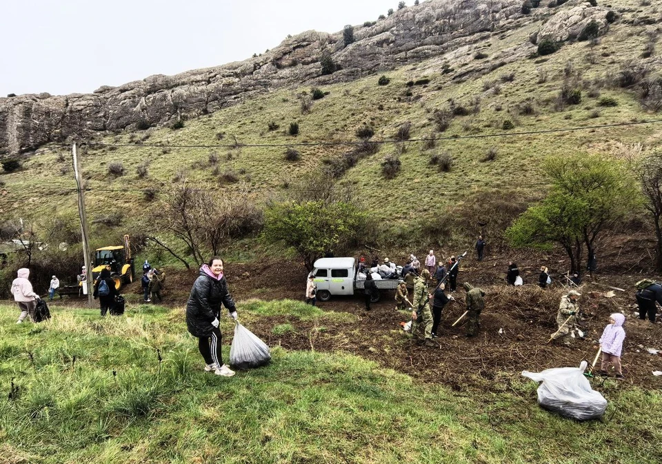 Энтузиазм земляков не сбила даже холодная погода. Фото: телеграм-канал Севприроднадзора