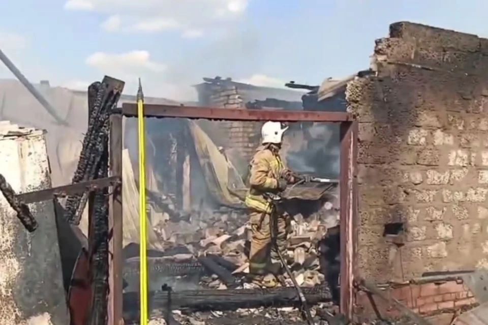 В Оренбургском районе на пожаре погиб мужчина