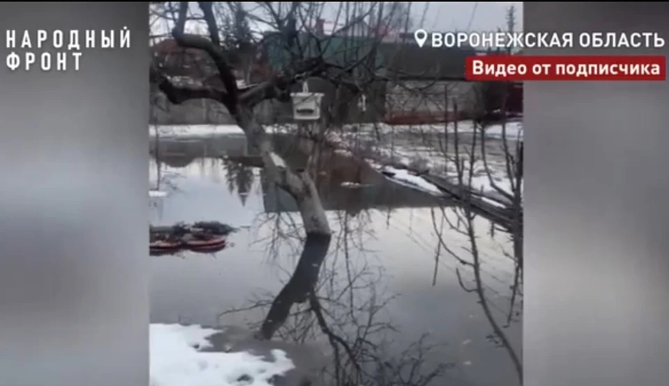 Такая картина в низинах Борисоглебска была этой зимой.