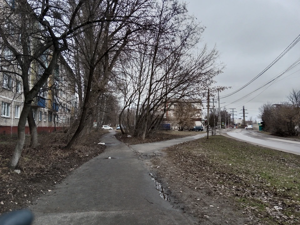 В апреле в Курске идет снег