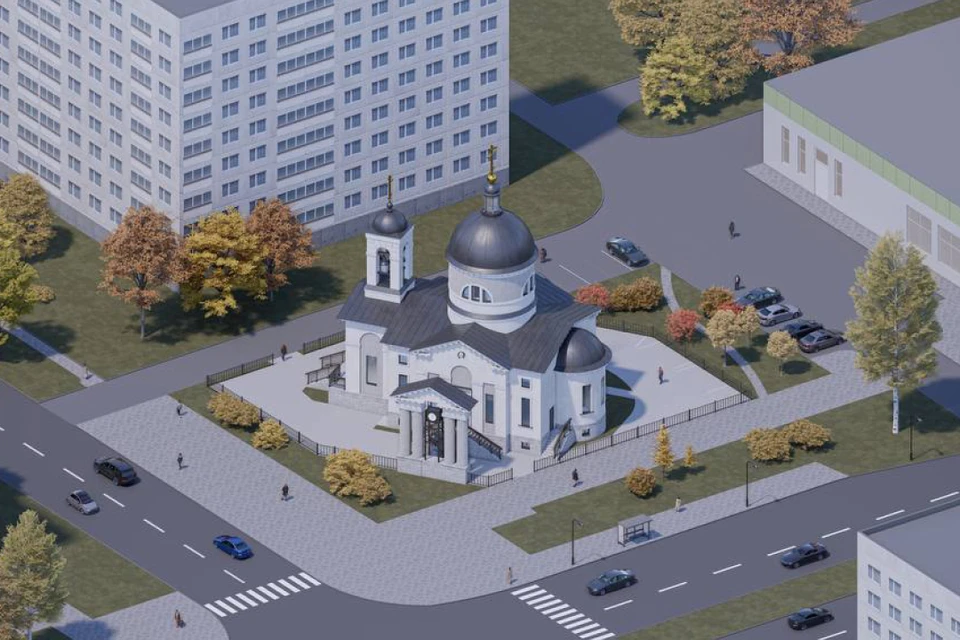 В Петербурге одобрили строительство храма. Фото: «Архитектурное бюро "Тектоника"».