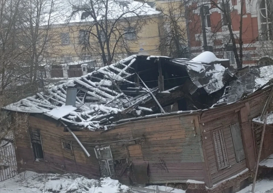 В Калуге рушится здание объекта культурного наследия