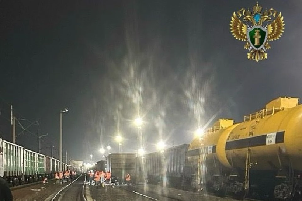 Восемь порожних вагонов сошли с рельсов на станции Хабаровск-2 Фото: Хабаровская транспортная прокуратура