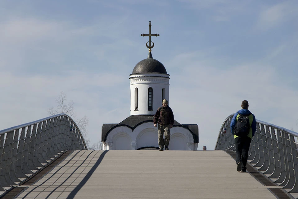 Храм Михаила Тверского на Острове Памяти в Твери